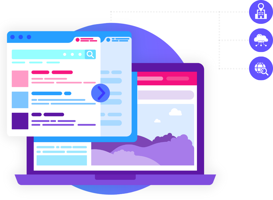 Hotel content and mapping diagram